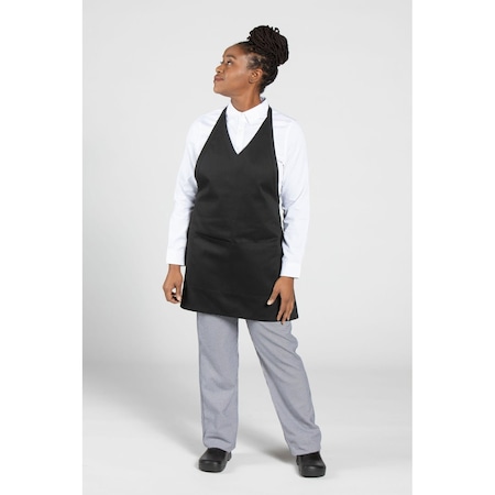 Uncommon Threads Formal V-Neck Apron Blk 3041-0100